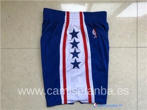 Pantalon NBA Pas Cher Philadelphia Sixers Bleu Blanc