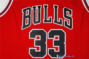 Maillot NBA Pas Cher Chicago Bulls Scottie Pippen 33 Retro Rouge