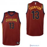 Maillot NBA Pas Cher Cleveland Cavaliers Junior Tristan Thompson 13 Rouge Icon 2017/18