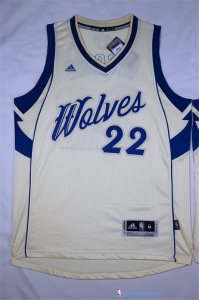 Maillot NBA Pas Cher Noël Minnesota Timberwolves Wiggins 22 Blanc