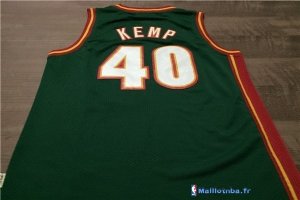 Maillot NBA Pas Cher Seattle Supersonics Shawn Kemp 40 Retro Vert