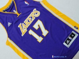 Maillot NBA Pas Cher Los Angeles Lakers Junior Jeremy Lin 17 Pourpre
