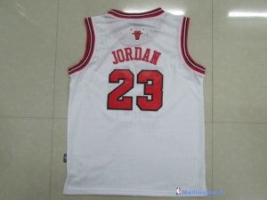 Maillot NBA Pas Cher Chicago Bulls Junior Michael Jordan 23 Blanc