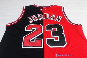 Maillot NBA Pas Cher Chicago Bulls Michael Jordan 23 Rouge Noir Blanc