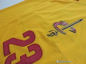 Maillot NBA Pas Cher Cleveland Cavaliers Junior LeBron James 23 Jaune