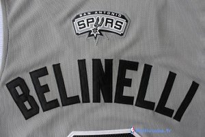 Maillot NBA Pas Cher San Antonio Spurs Marco Belinelli 3 Gris