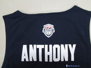 Maillot NBA Pas Cher USA 2016 Carmelo Anthony 15 Bleu
