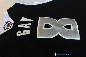 Maillot NBA Pas Cher Sacramento Kings Rudy Gay 8 Noir