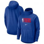 Philadelphia 76ers Nike Royal Spotlight Practice Performance Pullover Hoodie