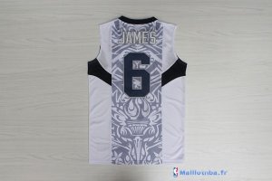 Maillot NBA Pas Cher USA 2008 James 6 Blanc