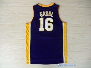 Maillot NBA Pas Cher Los Angeles Lakers Pau Gasol 16 Pourpre