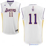 Maillot NBA Pas Cher Los Angeles Lakers Yi 11 Blanc