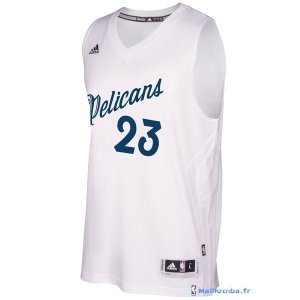 Maillot NBA Pas Cher Noël New Orleans Pelicans Anthony Davis 23 Blanc