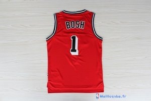 Maillot NBA Pas Cher Miami Heat Chris Bosh 1 Retro Rouge