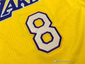 Maillot NBA Pas Cher Los Angeles Lakers Kobe Bryant 8 Jaune Pourpre