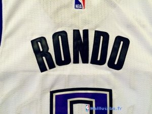 Maillot NBA Pas Cher Sacramento Kings Rajon Rondo 9 Blanc