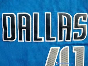 Maillot NBA Pas Cher Dallas Mavericks Dirk Nowitzki 41 Bleu