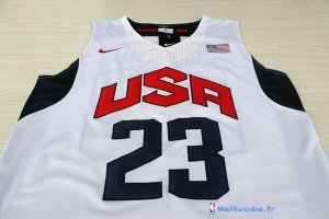 Maillot NBA Pas Cher USA 2012 Kyrie Irving 23 Blanc