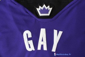 Maillot NBA Pas Cher Sacramento Kings Rudy Gay 8 Pourpre