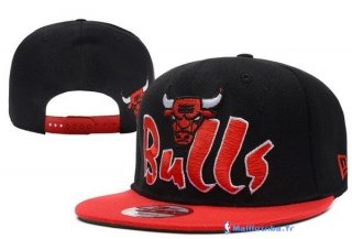 Bonnet NBA Chicago Bulls 2016 Noir Rouge 12