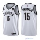 Maillot NBA Pas Cher Brooklyn Nets Isaiah Whitehead 15 Blanc 2017/18