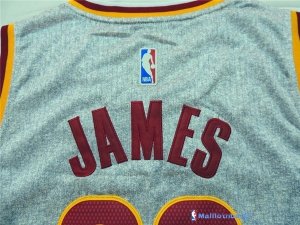 Maillot NBA Pas Cher Cleveland Cavaliers LeBron James 23 Gris