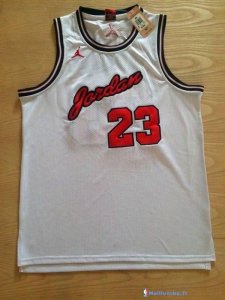 Maillot NBA Pas Cher Chicago Bulls Michael Jordan 23 Retro Blanc