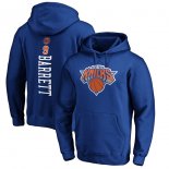 New York Knicks R.J. Barrett Fanatics Branded Blue Team Playmaker Name & Number Pullover Hoodie