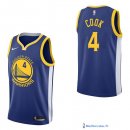 Maillot NBA Pas Cher Golden State Warriors Quinn Cook 4 Bleu Icon 2017/18