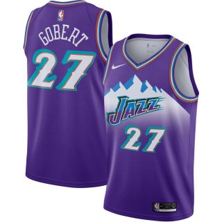 Utah Jazz Rudy Gobert Nike Purple Hardwood Classics Finished Swingman Jersey