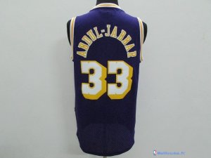 Maillot NBA Pas Cher Los Angeles Lakers Kareem Abdul Jabbar 33 Pourpre