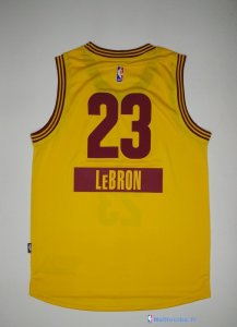 Maillot NBA Pas Cher Noël Cleveland Cavaliers Lebron 23 Jaune