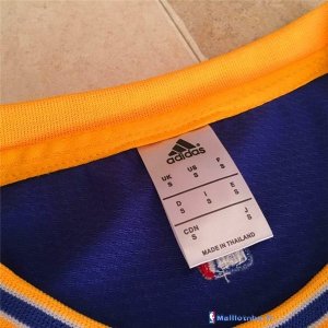 Maillot NBA Pas Cher Golden State Warriors Stephen Curry 30 Retro Bleu Jaune