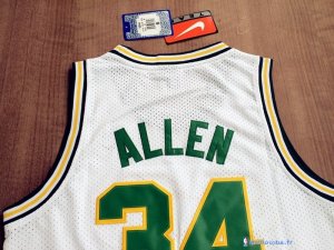 Maillot NBA Pas Cher Seattle Supersonics Ray Allen 34 Retro Blanc