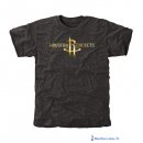 T-Shirt NBA Pas Cher Houston Rockets Noir Or