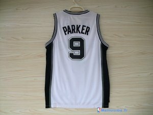 Maillot NBA Pas Cher San Antonio Spurs Tony Parker 9 Blanc