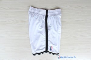 Pantalon NBA Pas Cher Brooklyn Nets Blanc