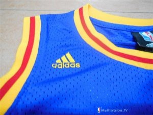 Maillot NBA Pas Cher Golden State Warriors Stephen Curry 30 Retro Bleu