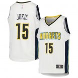 Denver Nuggets Nikola Jokic Fanatics Branded White Fast Break Team Replica Player Jersey - Statement Edition