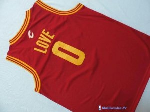 Maillot NBA Pas Cher Cleveland Cavaliers Junior Kevin Love 0 Rouge