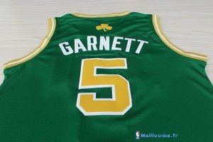 Maillot NBA Pas Cher Boston Celtics Kevin Garnett 5 Vert Or