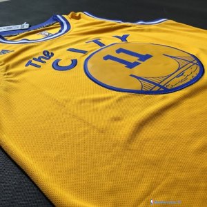 Maillot NBA Pas Cher Golden State Warriors Klay Thompson 11 Jaune