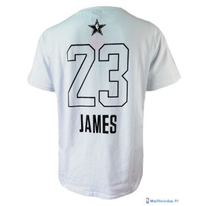Maillot Manche Courte All Star 2018 LeBron James 23 Blanc
