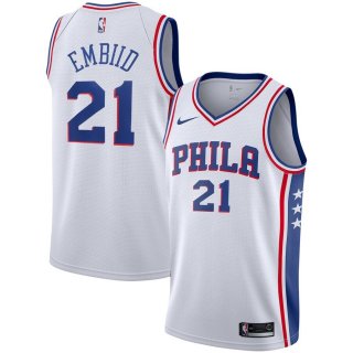 Philadelphia 76ers Joel Embiid Nike White Swingman Player Jersey - Association Edition