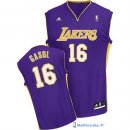 Maillot NBA Pas Cher Los Angeles Lakers Pau Gasol 16 Pourpre