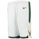 Milwaukee Bucks Nike White Swingman Performance Association Shorts