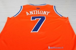 Maillot NBA Pas Cher New York Knicks Carmelo Anthony 7 Orange Bleu