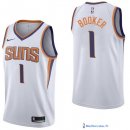 Maillot NBA Pas Cher Phoenix Suns Junior Devin Booker 1 Blanc Association 2017/18