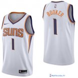 Maillot NBA Pas Cher Phoenix Suns Junior Devin Booker 1 Blanc Association 2017/18