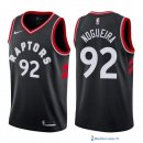 Maillot NBA Pas Cher Toronto Raptors Lucas Nogueira 92 Noir Statement 2017/18